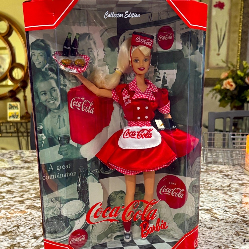 Lot- Coca Cola Barbie NASCAR Barbie Pioneer Barbie & Style Barbie